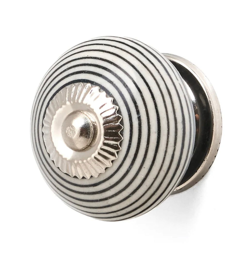 Navy Stripes Knob