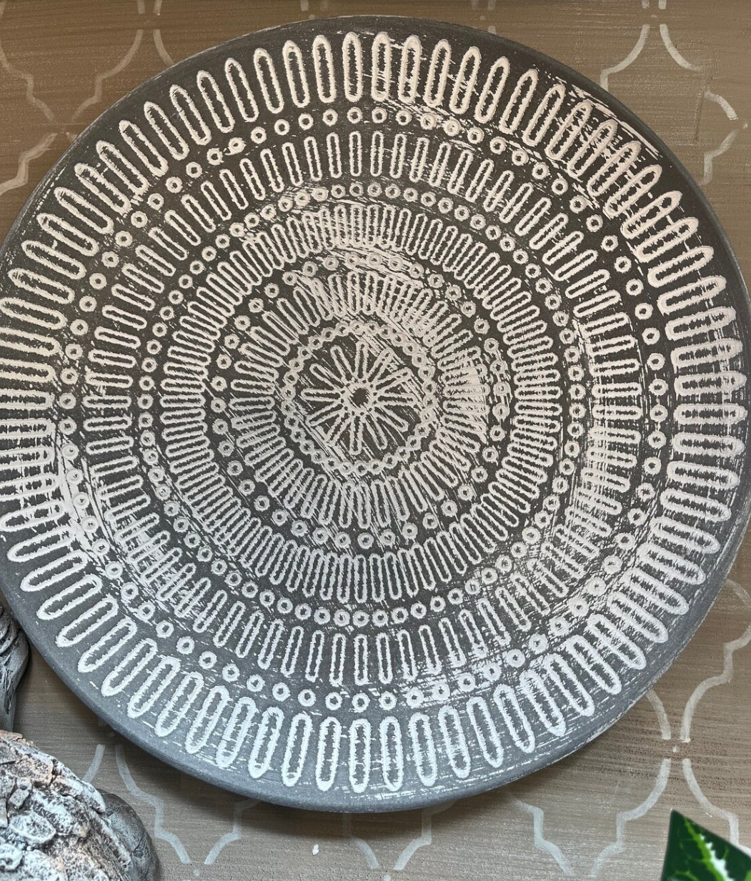 Grey Wooden Tray