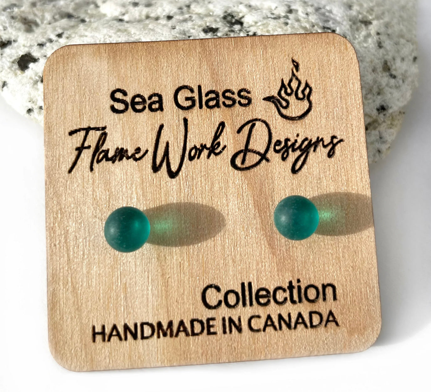Sea Glass Studs