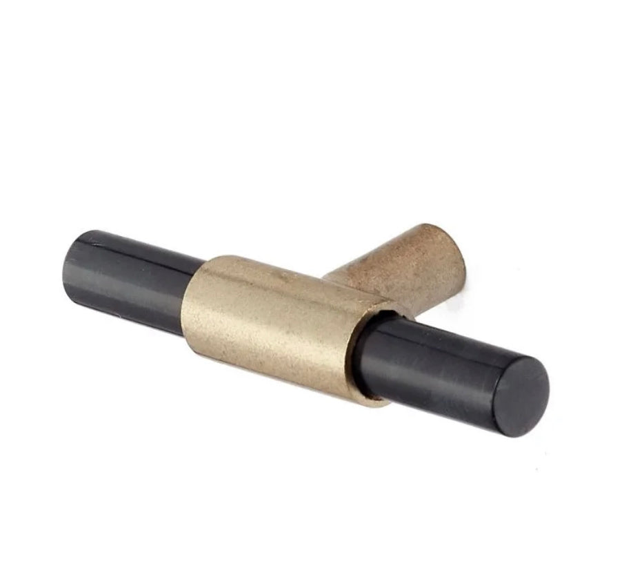 Gold/Black T-Shaped Knob