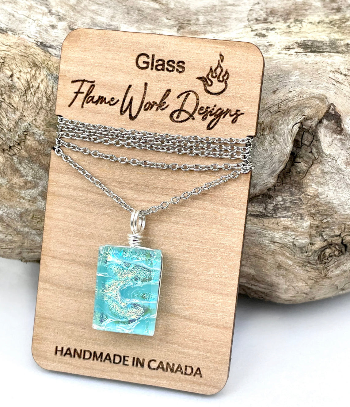 Dichroic Glass Pendent