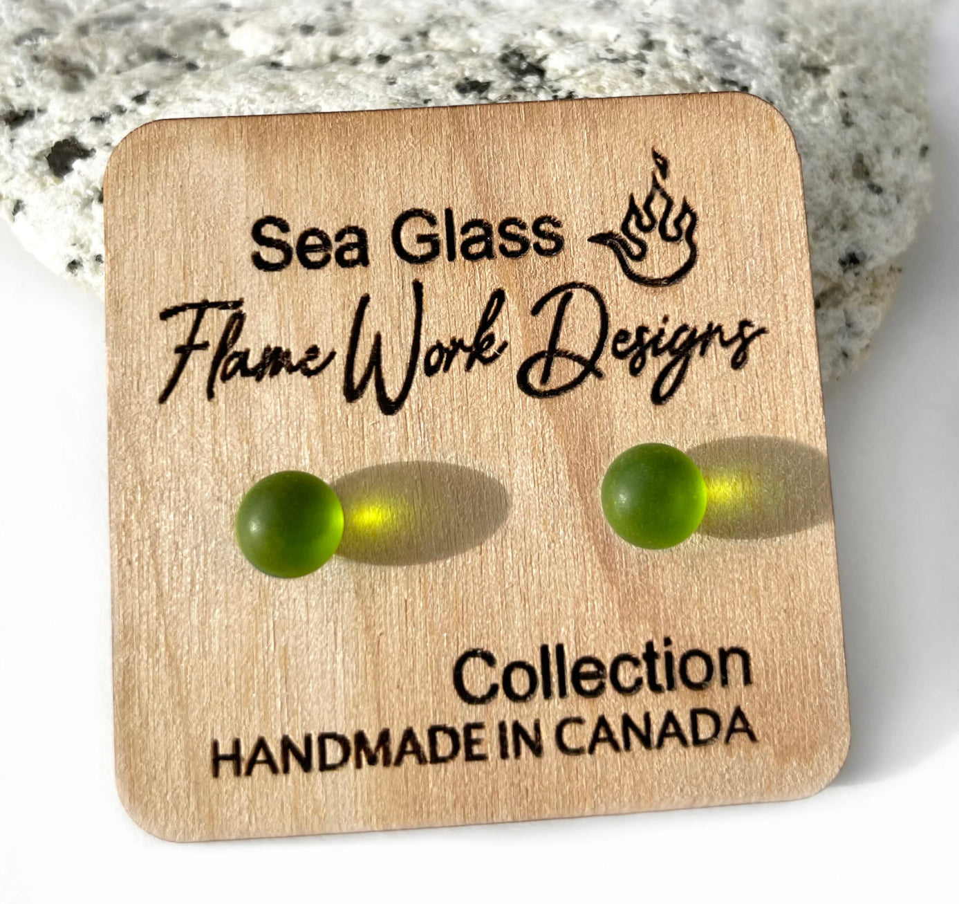 Sea Glass Studs