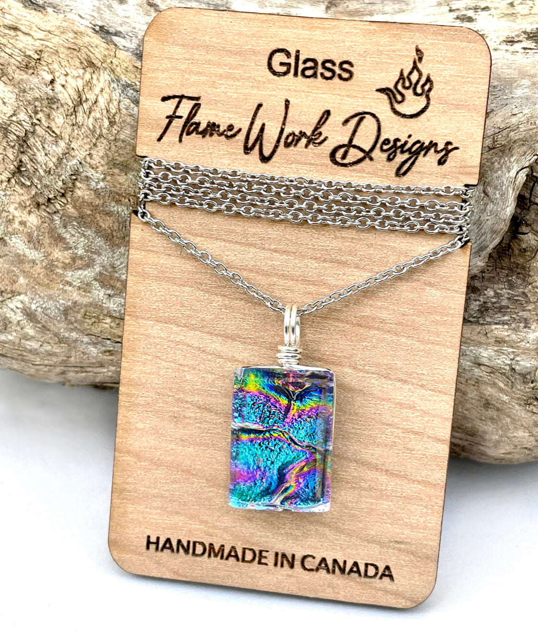 Dichroic Glass Pendent