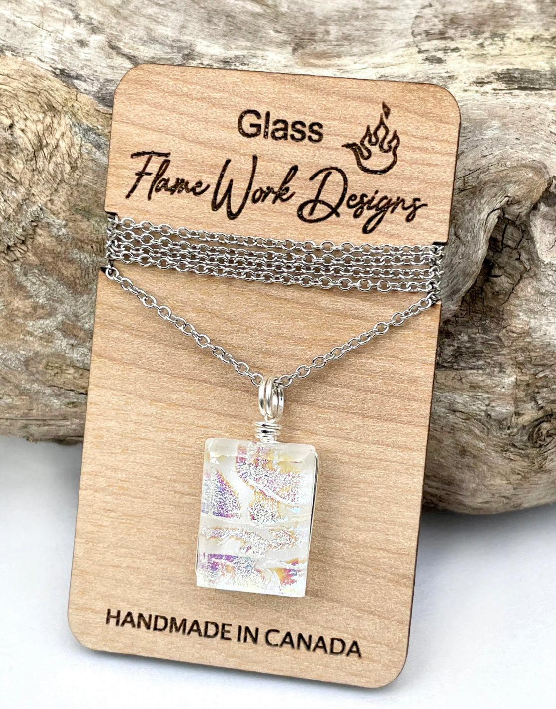 Dichroic Glass Pendent