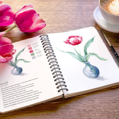 Blooms & Bouquets Colour Watercolour Workbook