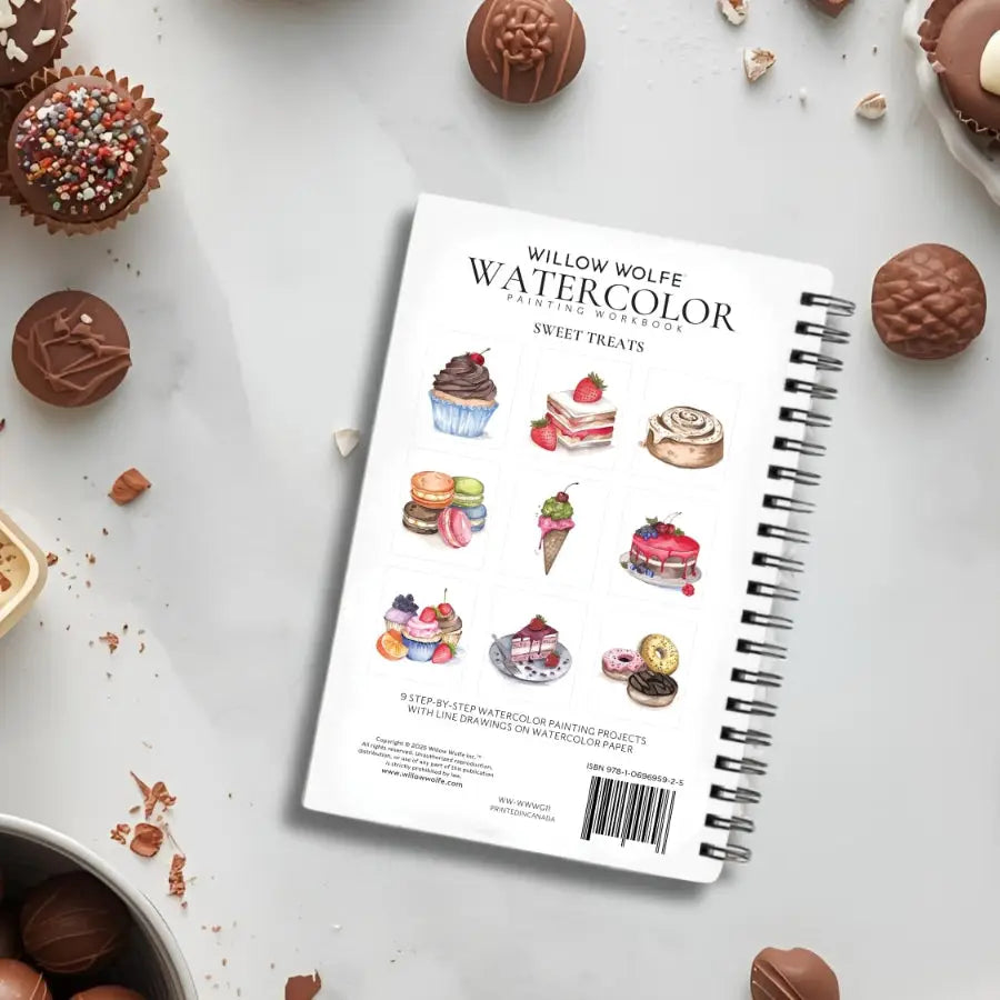 Sweet Treats Watercolour Workbook