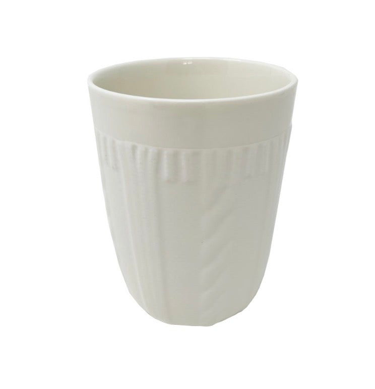 White Knit Tumbler