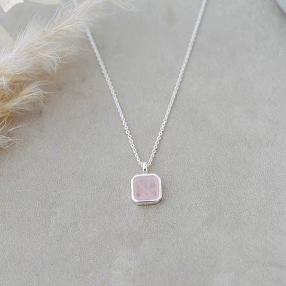 Florence Necklace | Rose Quartz