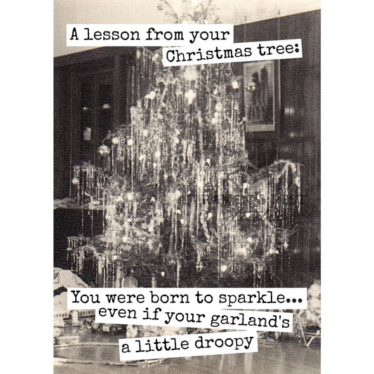 A Lesson From You Christmas Tree Greeting Card