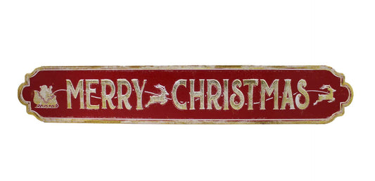 Metal Merry Christmas Wall Sign