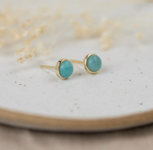 Phia Studs | Amazonite