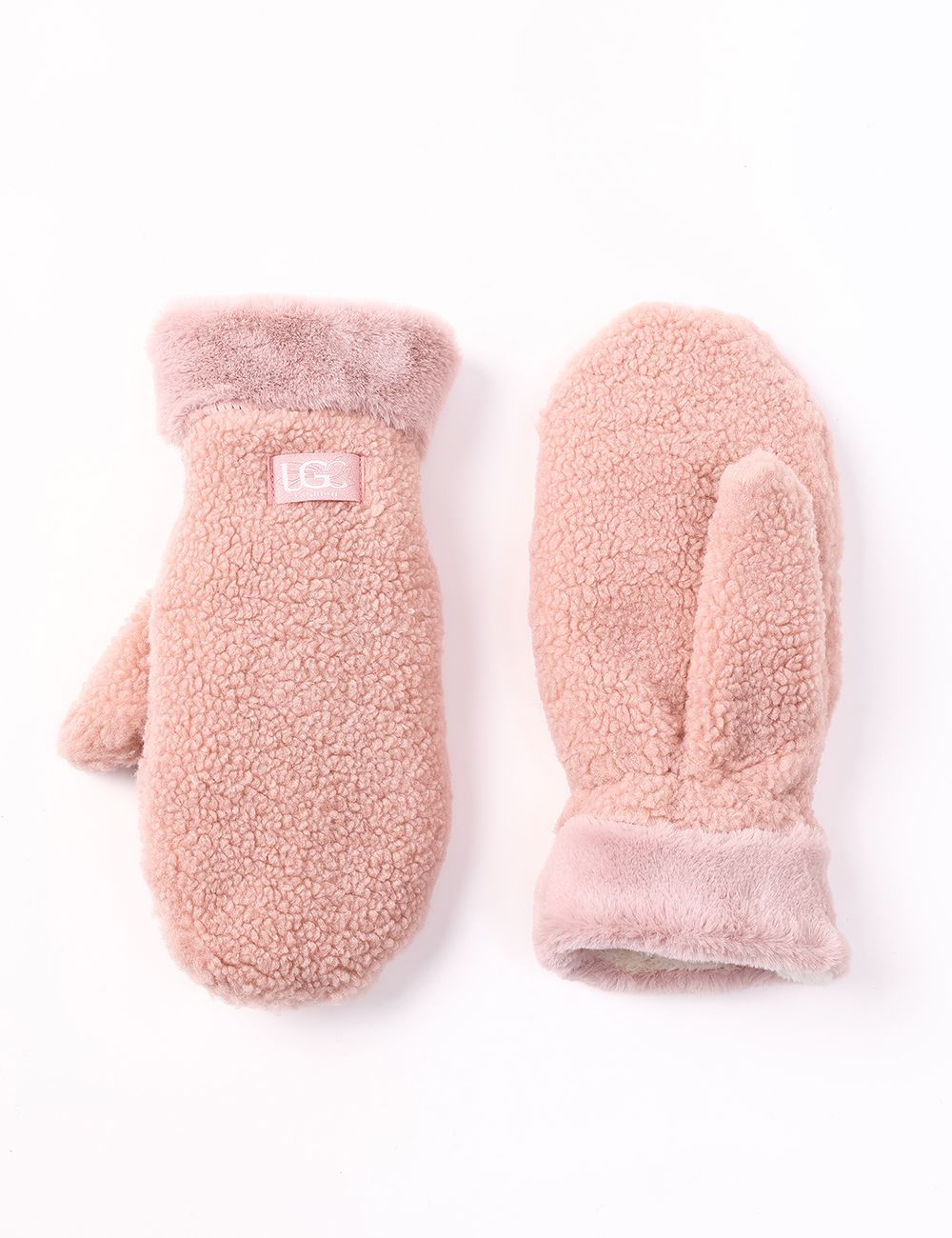 Sherpa + Faux Fur Mittens