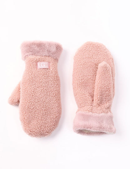 Sherpa + Faux Fur Mittens