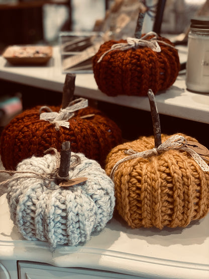 Along the Bulrush Crochet Pumpkins