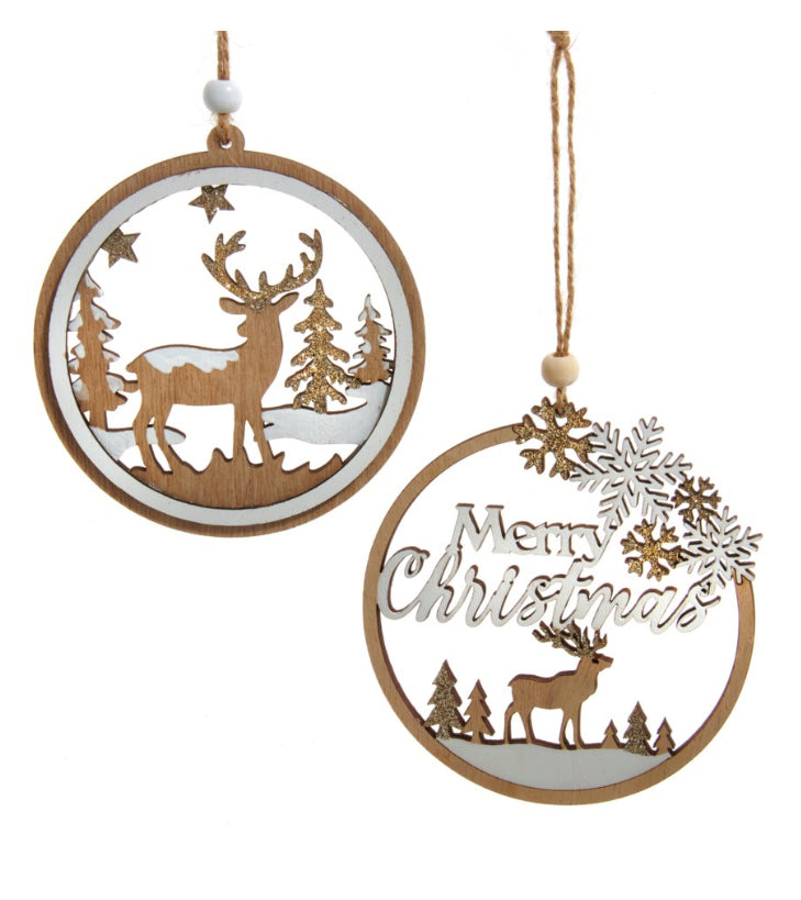 Deer Scene Ornament