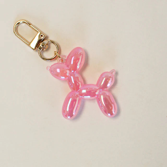 Iridescent Ballon Dog Key/Bag Charm