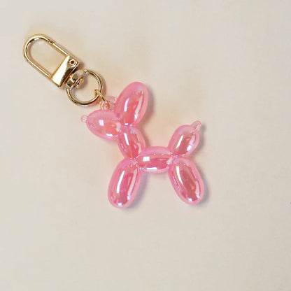 Iridescent Ballon Dog Key/Bag Charm