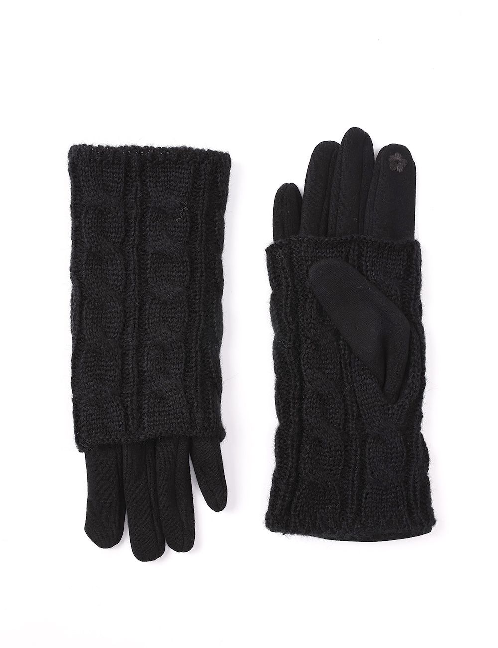 Cable Knit Touchscreen Gloves