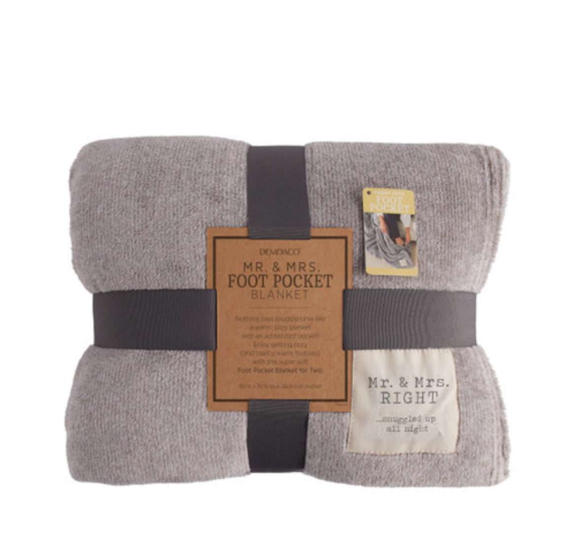 Mr & Mrs Foot Pocket Blanket