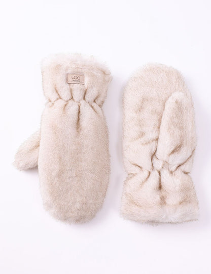 Faux Fur Mittens
