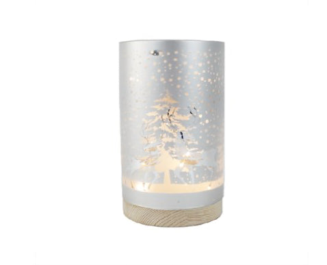 White LED Reindeer Lantern