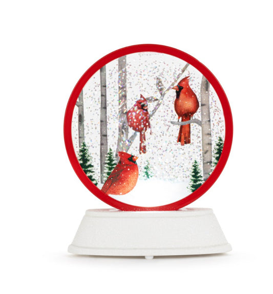 Cardinal LED Snowglobe