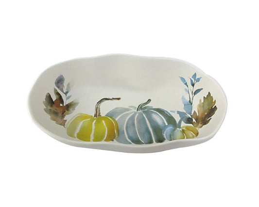 Pumpkin Oval Bowl