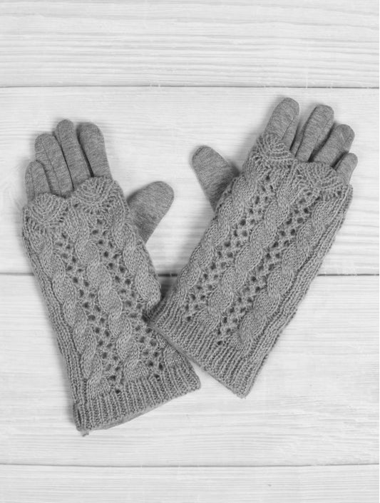 Cable Knit Touch Screen Gloves