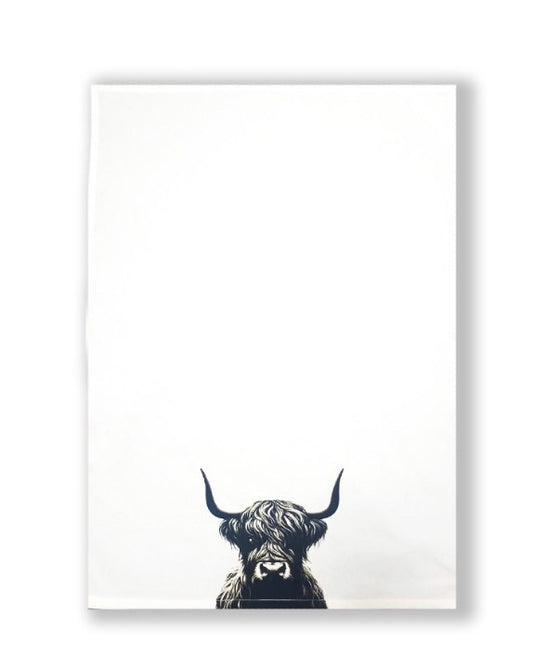 Highland Cow Tea Towel
