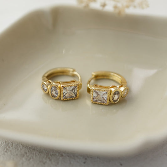 Pollyanna Hoops | Grey/Clear