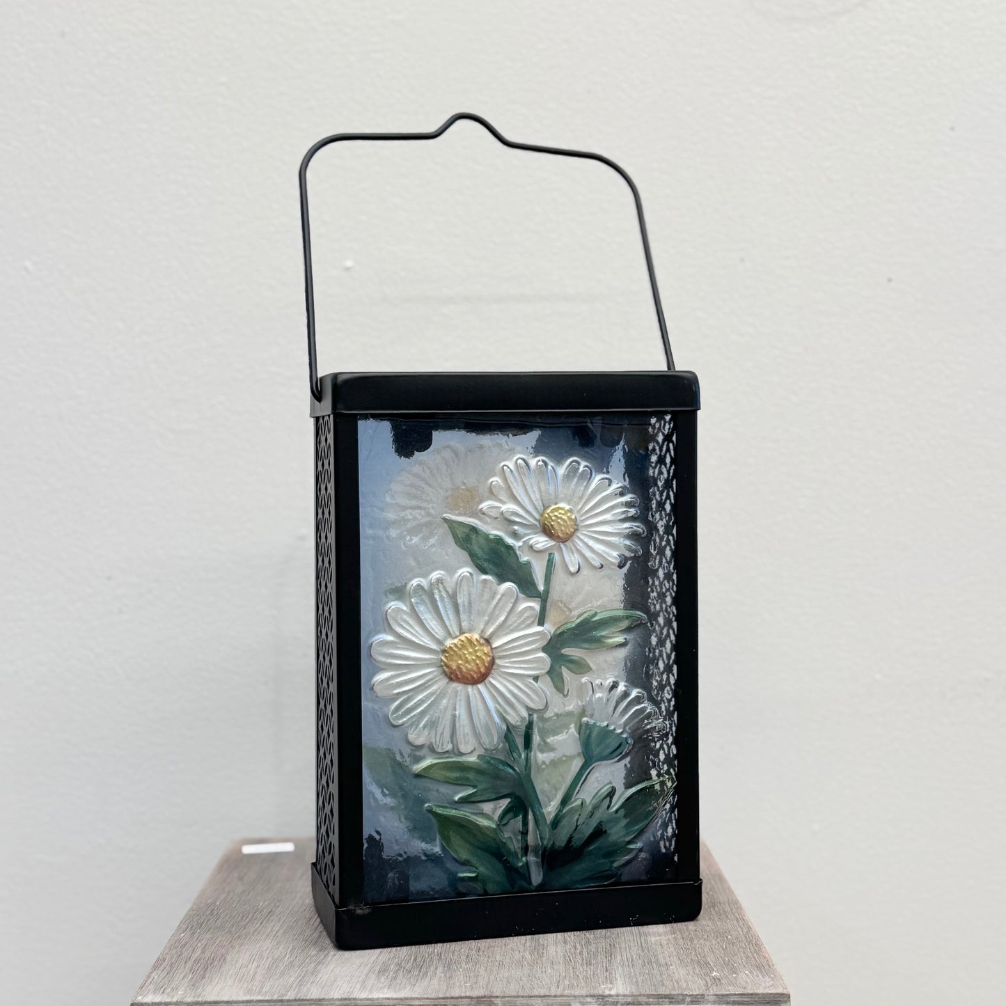 Solar LED Glass Flower Lantern