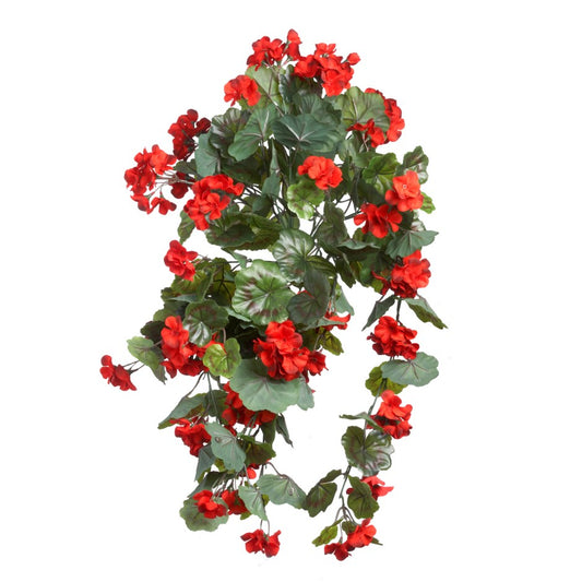 Faux Hanging Geranium Bush