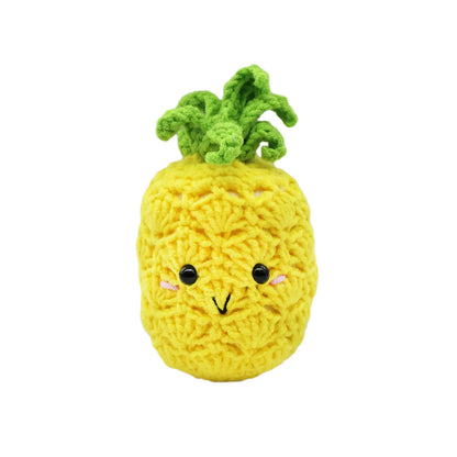 Happy Pineapple Keychain DIY Crochet Kit