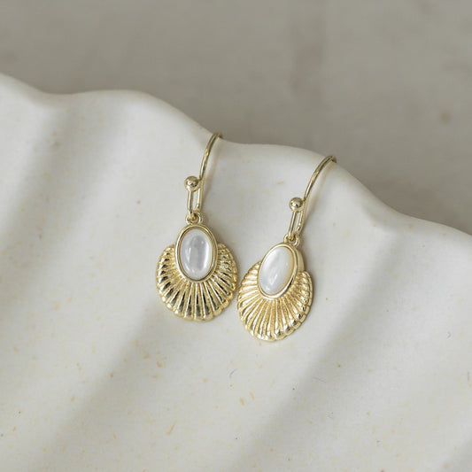Asha Earrings | Mother of Pearl