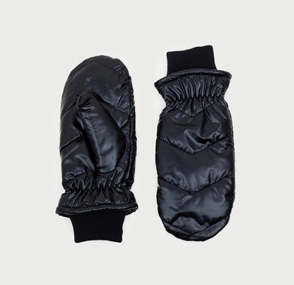 Metallic Quilted Mittens