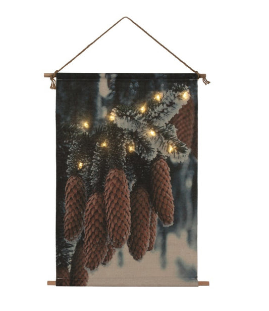 LED Pinecone Tapestry