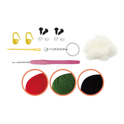 Cherries Keychain DIY Crochet Kit