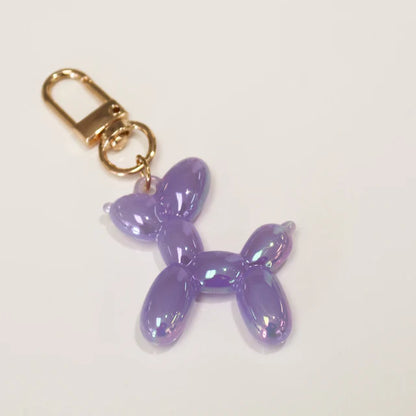 Iridescent Ballon Dog Key/Bag Charm