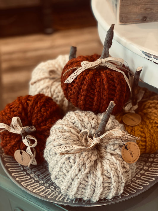 Along the Bulrush Crochet Pumpkins