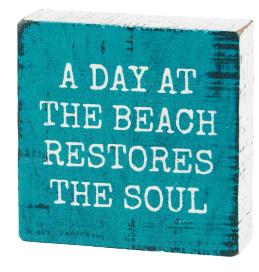 A Day at the Beach Box Sign