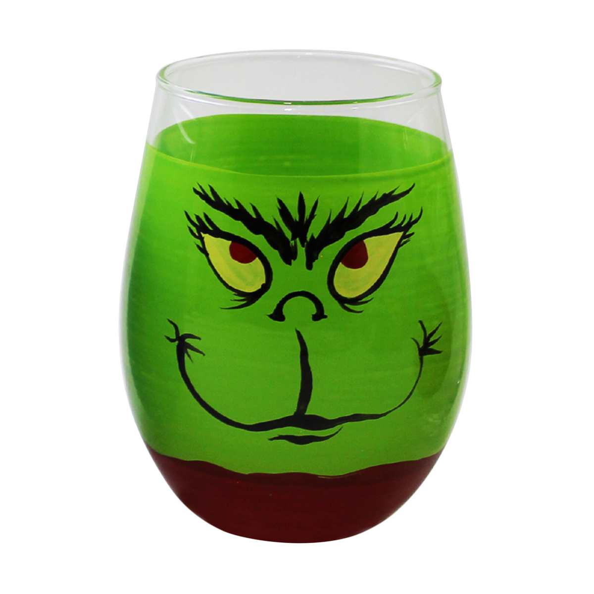 Grinch Stemless Wine Glass