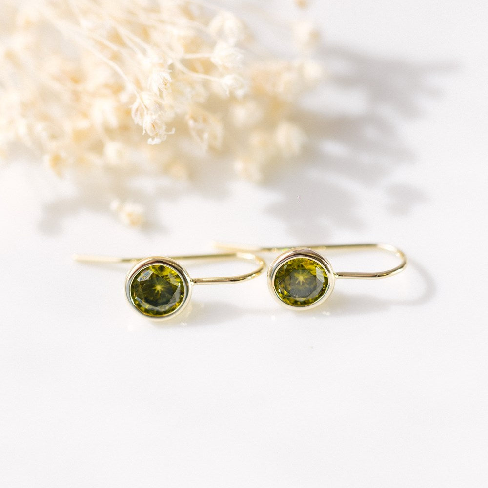 Dazzle Earrings | Moss Green