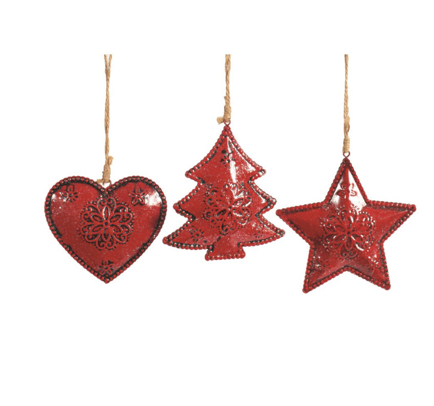 Red Metal Ornament