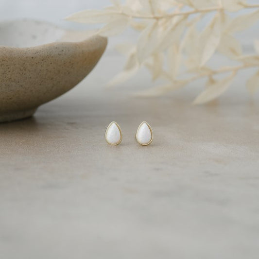 Icy Rain Studs | Opalite