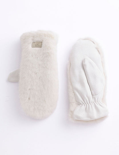 Faux Fur Mittens