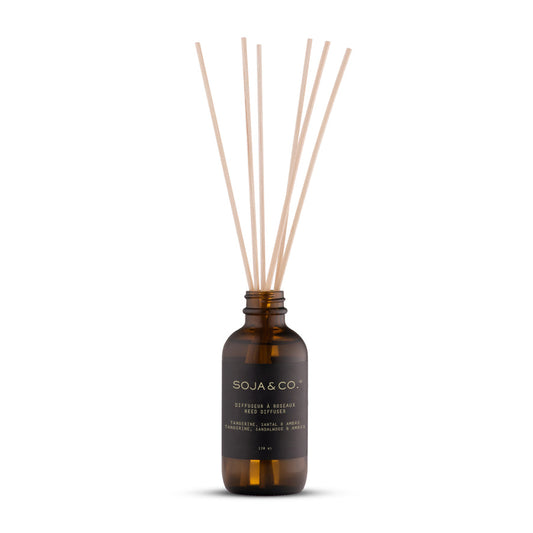 Soja & Co Reed Diffuser | Tangerine, Sandalwood + Amber