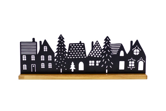 Christmas Village Shelf Decor