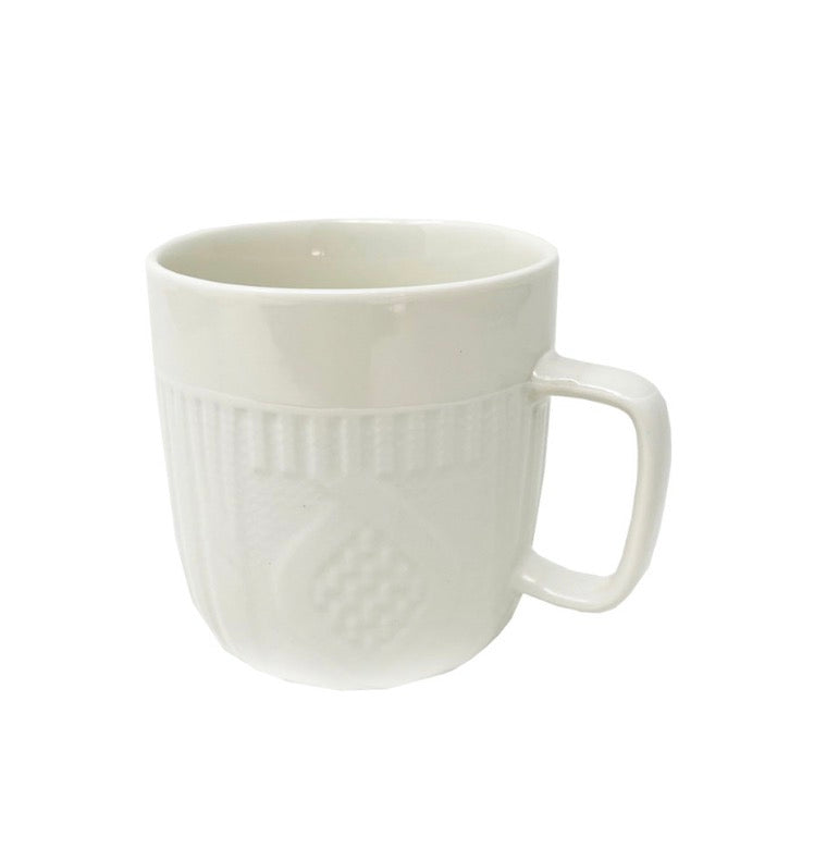 White Knit Mug