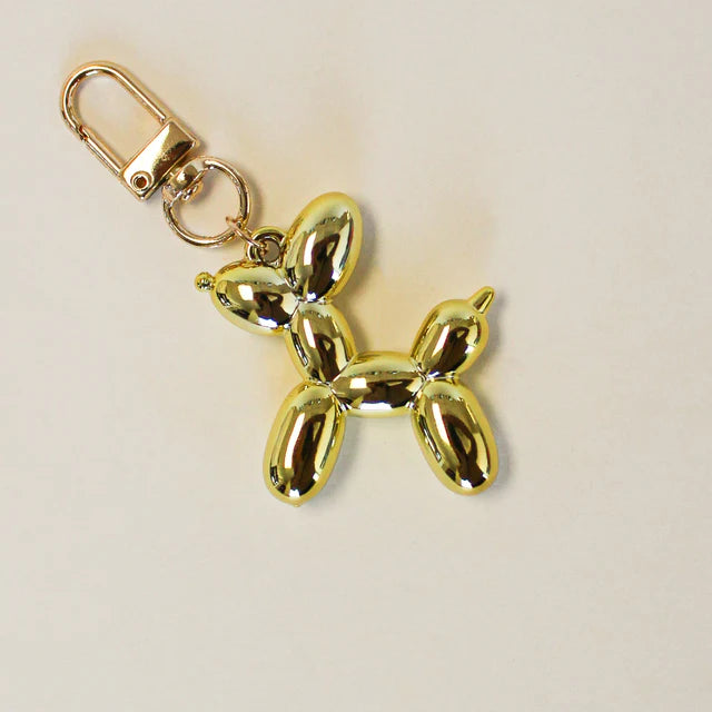 Iridescent Ballon Dog Key/Bag Charm