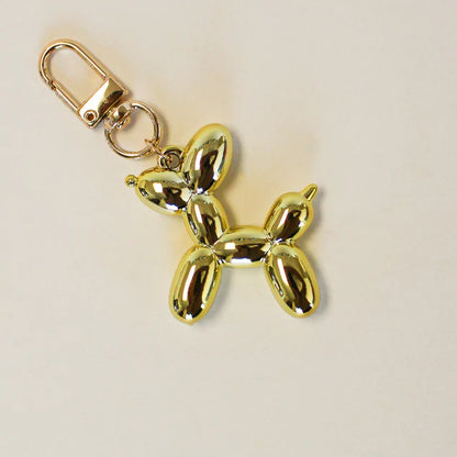 Iridescent Ballon Dog Key/Bag Charm